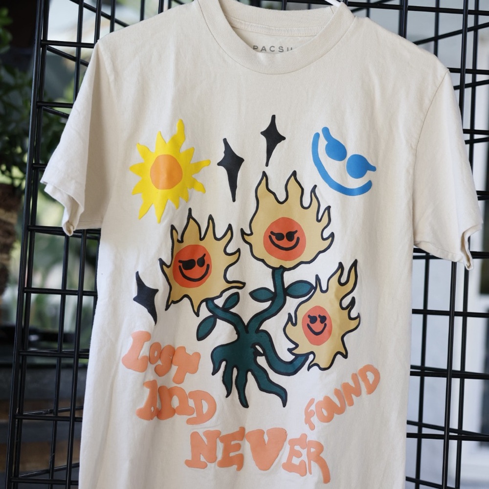 Kids Cream Graphic T-Shirt